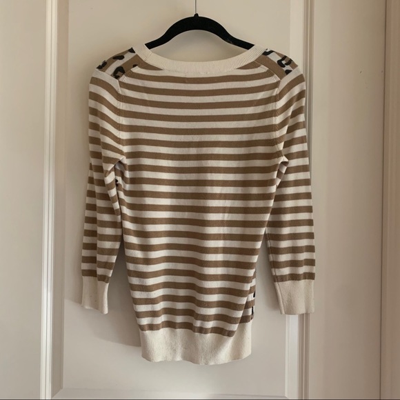 Banana republic cheetah striped Sweater XS - Picture 2 of 3